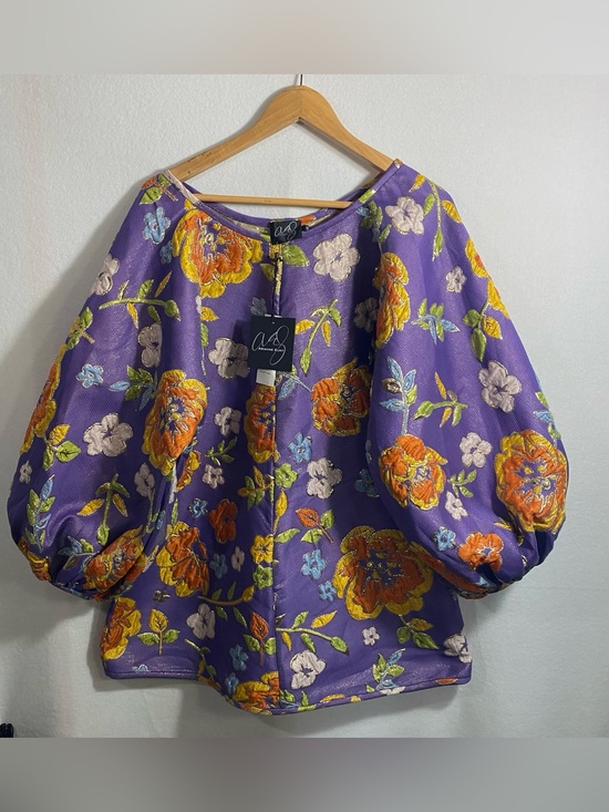 Free People Dresses & Skirts - Free People Arianne Elmy Slim Fit Good Luck Dress Purple Orange Floral XS NWT